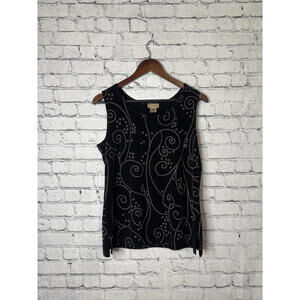 Choices Women's Tank Top with Swirl Pattern Size L